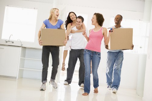 Commercial moving team planning a relocation in Fulham
