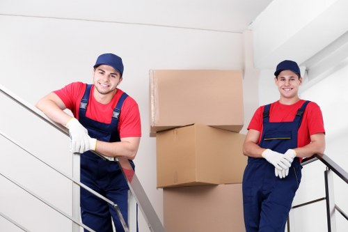 A smooth Fulham removals service preparing items for delivery