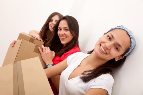 Moving checklist and boxes for a Fulham house removal