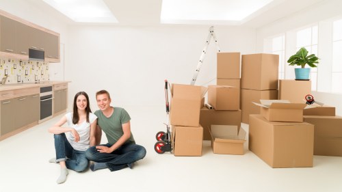 Man and van service handling boxes and furniture in Fulham