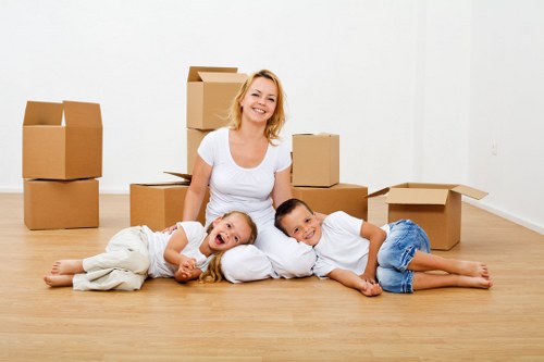 Careful handling of boxes and furniture during a Fulham move
