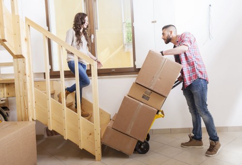 Commercial moving van service in Fulham
