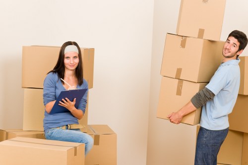 Local moving team handling packing in a Fulham property