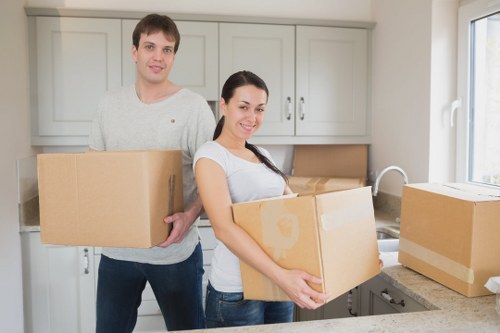 Van loading support for a move in Fulham